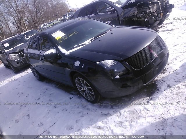 3FAHP07Z68R241274 - 2008 FORD FUSION SE BLACK photo 1