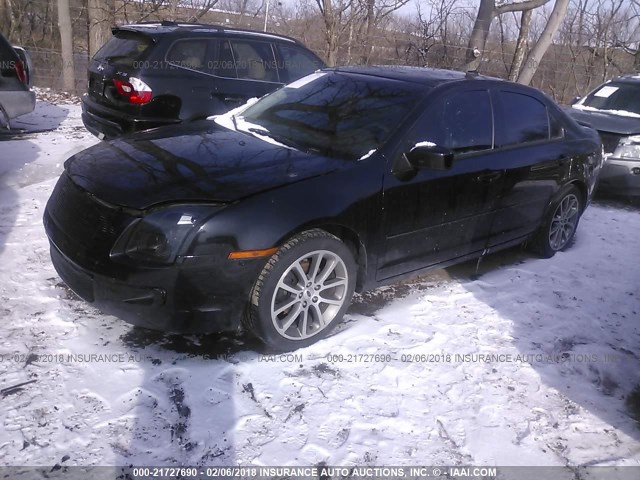 3FAHP07Z68R241274 - 2008 FORD FUSION SE BLACK photo 2