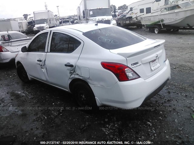 3N1CN7AP3FL926734 - 2015 NISSAN VERSA S/S PLUS/SV/SL WHITE photo 3