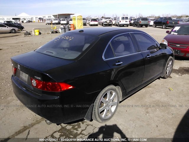 JH4CL969X5C020680 - 2005 ACURA TSX BLACK photo 4