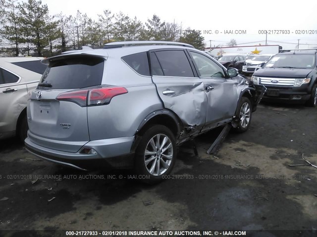 2T3DFREV4JW710475 - 2018 TOYOTA RAV4 LIMITED/SE/PLATINUM SILVER photo 4