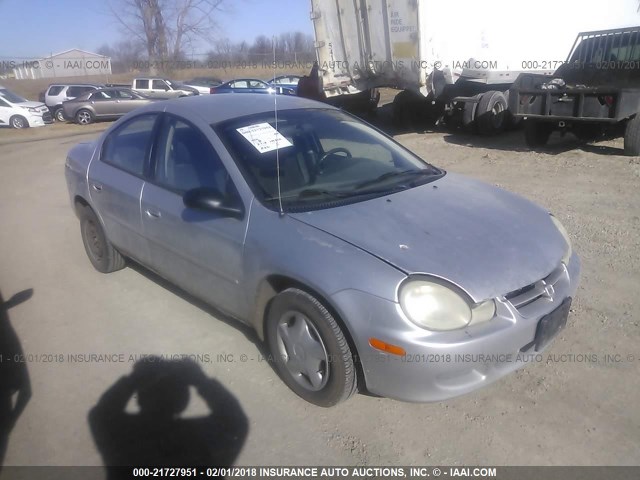 1B3ES26CX2D617870 - 2002 DODGE NEON SILVER photo 1