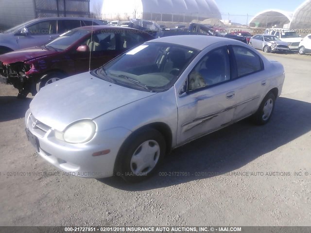 1B3ES26CX2D617870 - 2002 DODGE NEON SILVER photo 2