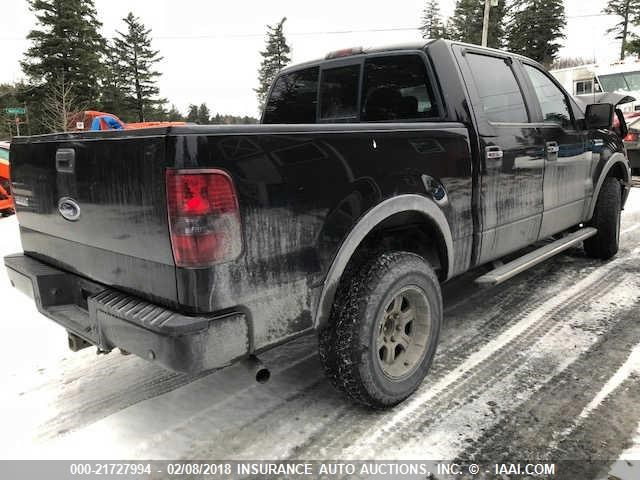 1FTPW14526KB96822 - 2006 FORD F150 SUPERCREW BLACK photo 4