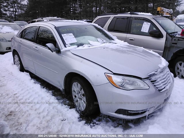 1C3CCBAB8CN240859 - 2012 CHRYSLER 200 LX SILVER photo 1