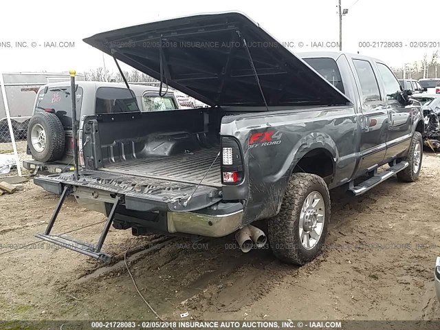 1FTSW2BR1AEB40609 - 2010 FORD F250 SUPER DUTY GRAY photo 4