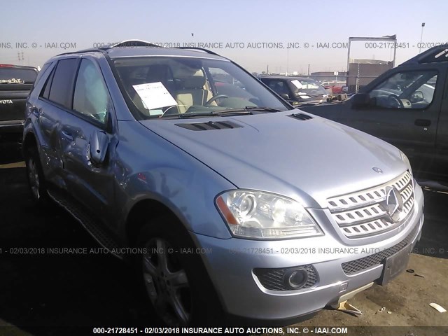 4JGBB86E58A316094 - 2008 MERCEDES-BENZ ML 350 BLUE photo 1