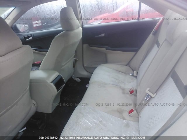 4T1BF1FK9CU520647 - 2012 TOYOTA CAMRY SE/LE/XLE 红色 照片 8