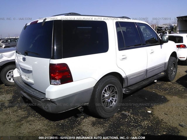 1FMRU15WX3LB96669 - 2003 FORD EXPEDITION XLT WHITE photo 4