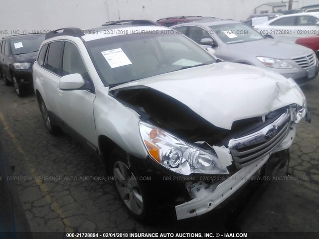 4S4BRBLC9A3333700 - 2010 SUBARU OUTBACK 2.5I LIMITED WHITE photo 1