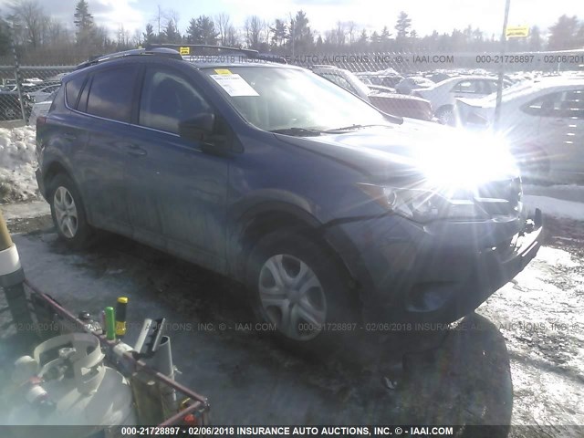 2T3BFREV3DW105973 - 2013 TOYOTA RAV4 LE BLUE photo 1