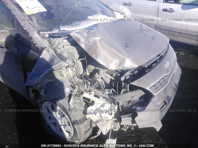 KNADN5A3XD6303232 - 2013 KIA RIO EX/SX BROWN photo 6