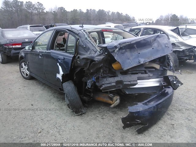 1G8AJ55F57Z154165 - 2007 SATURN ION LEVEL 2 BLUE photo 3