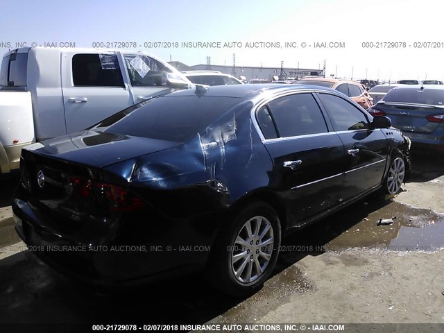 1G4HD57199U114518 - 2009 BUICK LUCERNE CXL Dark Blue photo 4