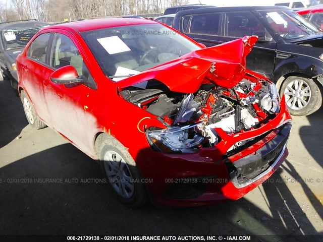 1G1JB5SH8H4163040 - 2017 CHEVROLET SONIC LS RED photo 1