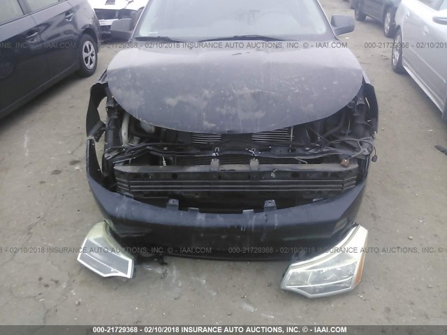 1FAHP34N68W204130 - 2008 FORD FOCUS S/SE BLACK photo 6