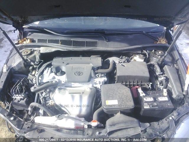 4T1BF1FK6GU137674 - 2016 TOYOTA CAMRY LE/XLE/SE/XSE BLACK photo 10