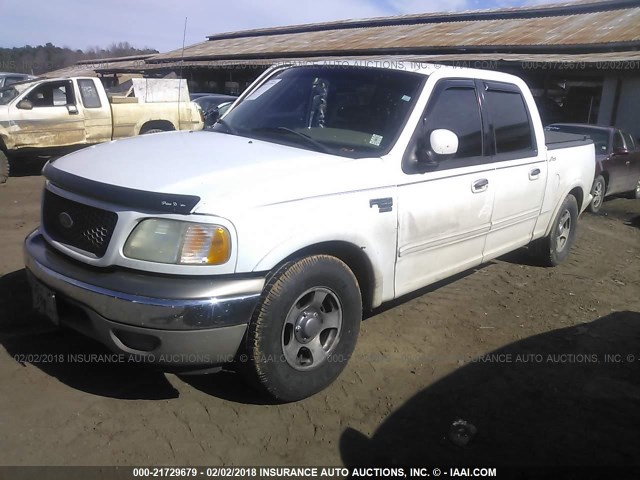 1FTRW07L13KB15530 - 2003 FORD F150 SUPERCREW WHITE photo 2