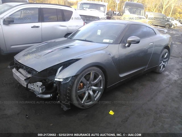 JN1AR54FX9M251445 - 2009 NISSAN GT-R PREMIUM GRAY photo 2