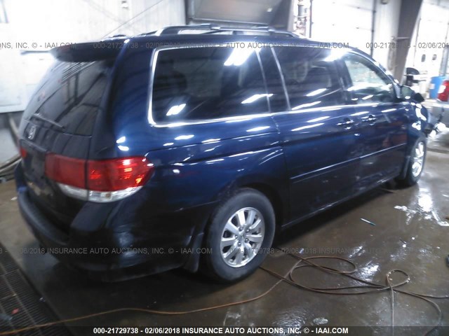 5FNRL38638B027764 - 2008 HONDA ODYSSEY EXL ლურჯი ფოტო 4