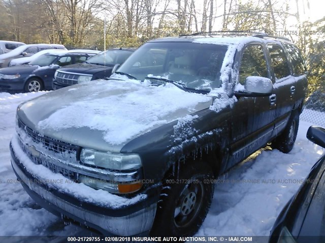 1GNEK13T61J167719 - 2001 CHEVROLET TAHOE K1500 BEIGE photo 2