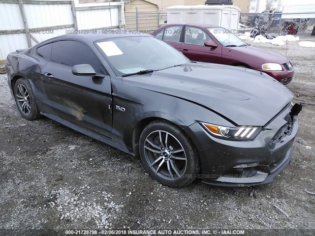 1FA6P8CFXG5259330 - 2016 FORD MUSTANG GT SILVER photo 1