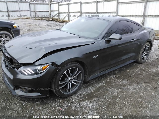 1FA6P8CFXG5259330 - 2016 FORD MUSTANG GT SILVER photo 2