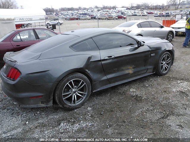 1FA6P8CFXG5259330 - 2016 FORD MUSTANG GT SILVER photo 4