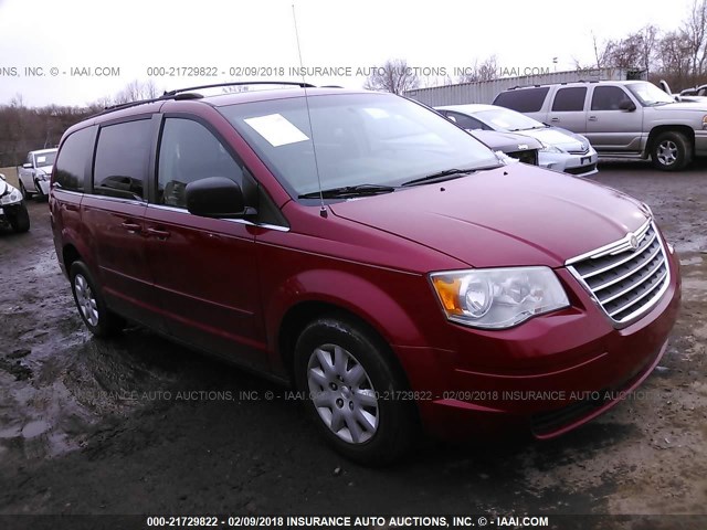 2A4RR4DE9AR172605 - 2010 CHRYSLER TOWN & COUNTRY LX RED photo 1