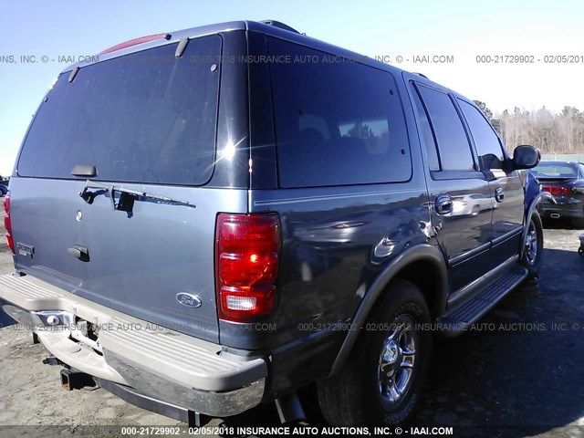 1FMPU18L5YLA48588 - 2000 FORD EXPEDITION EDDIE BAUER BLUE photo 4