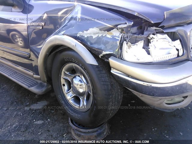 1FMPU18L5YLA48588 - 2000 FORD EXPEDITION EDDIE BAUER BLUE photo 6