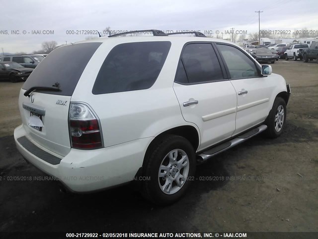 2HNYD18985H521013 - 2005 ACURA MDX TOURING WHITE photo 4