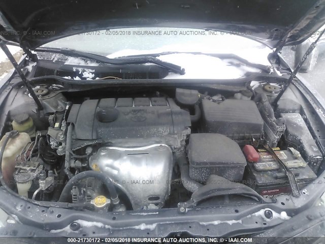 4T4BF3EK2BR156203 - 2011 TOYOTA CAMRY SE/LE/XLE GRAY photo 10