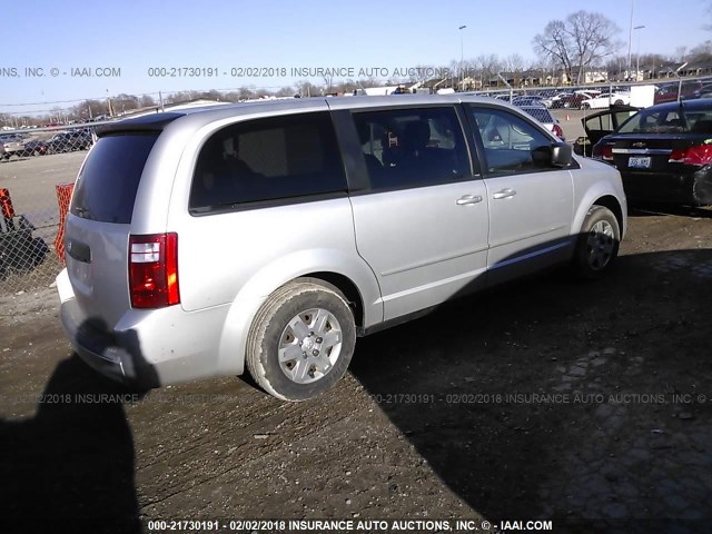 2D8HN44E09R657967 - 2009 DODGE GRAND CARAVAN SE SILVER photo 4