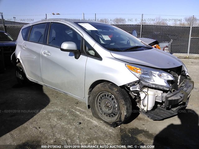 3N1CE2CP1EL392857 - 2014 NISSAN VERSA NOTE S/S PLUS/SV/SL SILVER photo 1