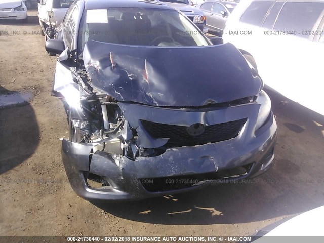 1NXBU4EE2AZ189250 - 2010 TOYOTA COROLLA S/LE/XLE GRAY photo 6