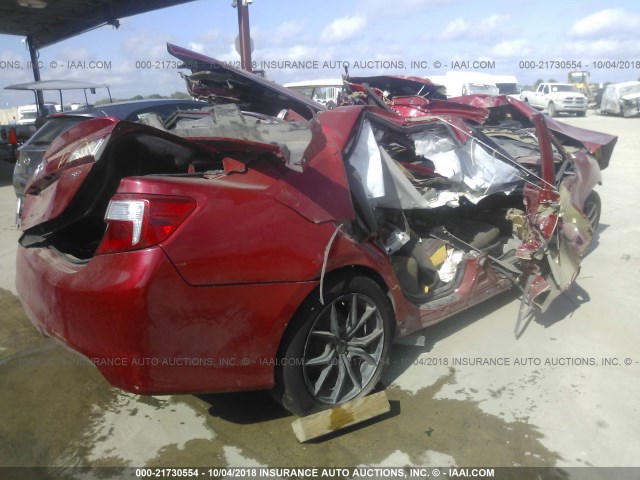 4T1BF1FK4EU732410 - 2014 TOYOTA CAMRY L/SE/LE/XLE Qırmızı foto 4