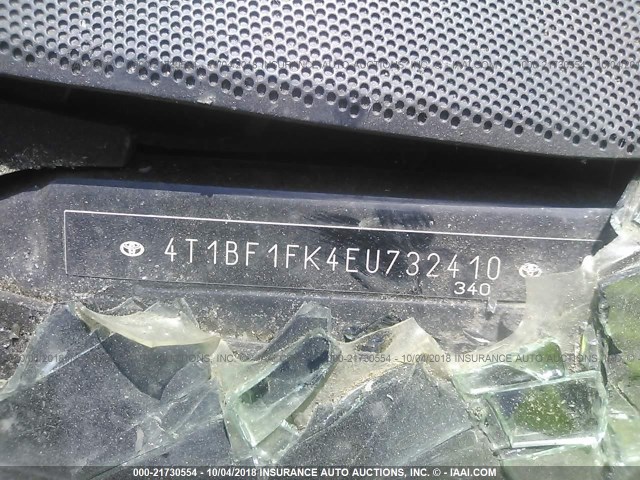 4T1BF1FK4EU732410 - 2014 TOYOTA CAMRY L/SE/LE/XLE Qırmızı foto 9