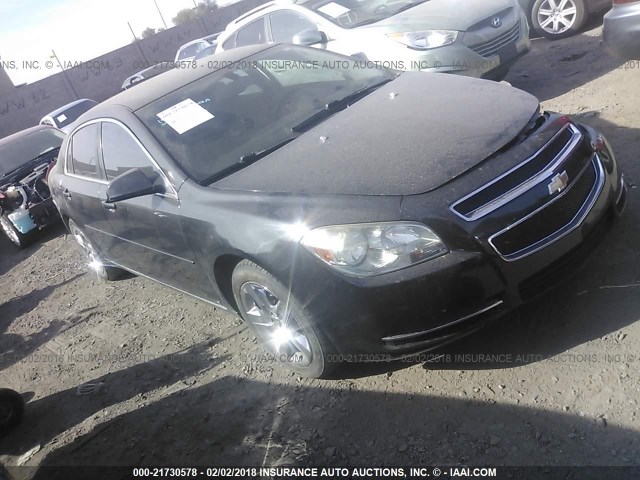 1G1ZH57B09F117925 - 2009 CHEVROLET MALIBU 1LT BLACK photo 1