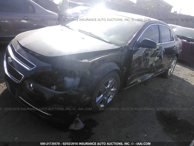 1G1ZH57B09F117925 - 2009 CHEVROLET MALIBU 1LT BLACK photo 2