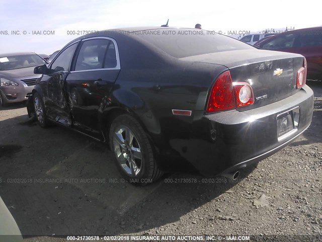 1G1ZH57B09F117925 - 2009 CHEVROLET MALIBU 1LT BLACK photo 3