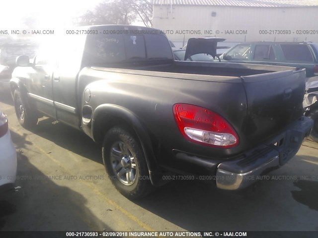 5TBRT34103S358468 - 2003 TOYOTA TUNDRA ACCESS CAB SR5 BLACK photo 3