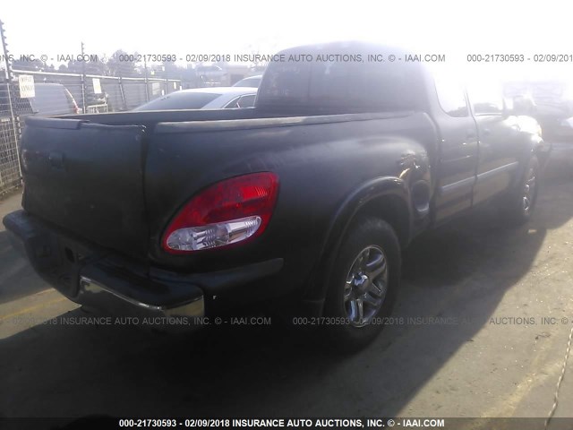 5TBRT34103S358468 - 2003 TOYOTA TUNDRA ACCESS CAB SR5 BLACK photo 4