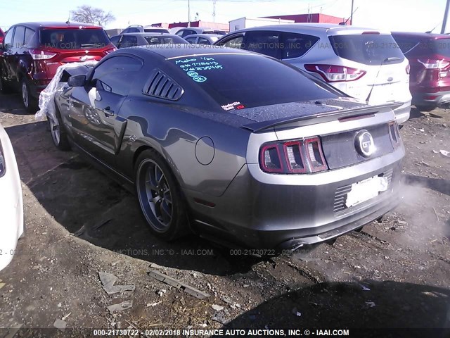 1ZVBP8CF6D5235415 - 2013 FORD MUSTANG GT GRAY photo 3