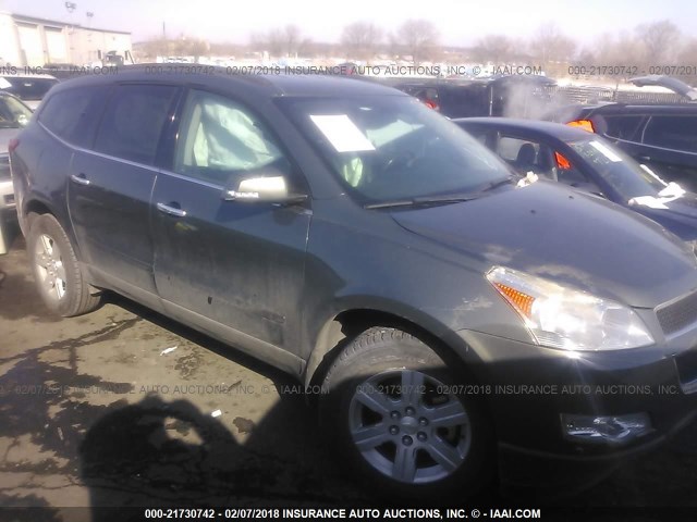 1GNKRGED2BJ151297 - 2011 CHEVROLET TRAVERSE LT GRAY photo 1