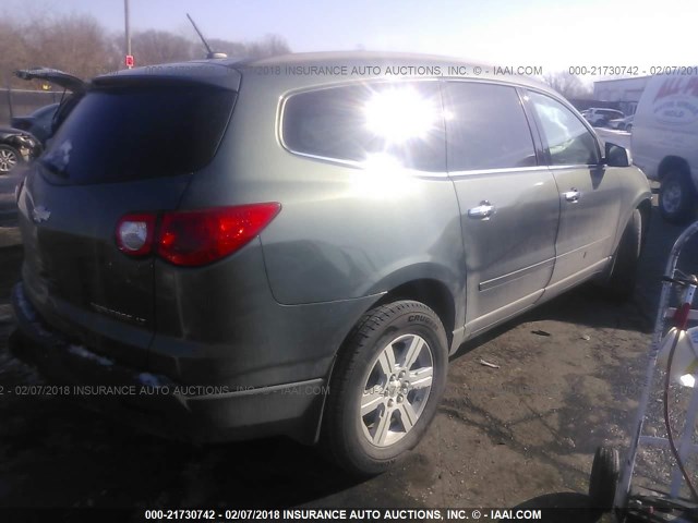 1GNKRGED2BJ151297 - 2011 CHEVROLET TRAVERSE LT GRAY photo 4