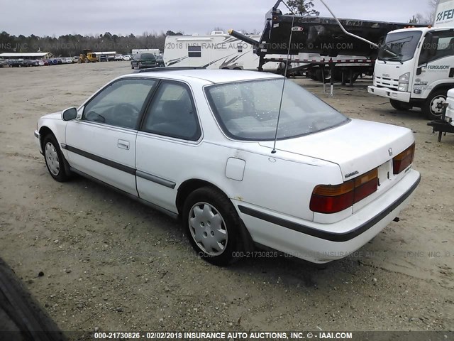 1HGCB7160MA031981 - 1991 HONDA ACCORD EX/EX-R WHITE photo 3