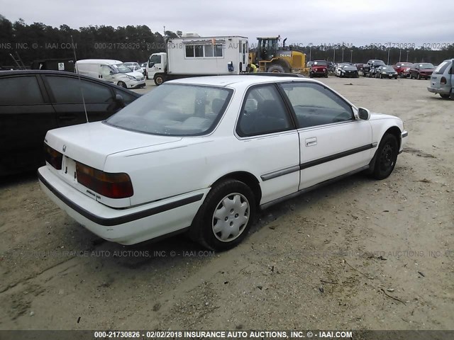 1HGCB7160MA031981 - 1991 HONDA ACCORD EX/EX-R WHITE photo 4