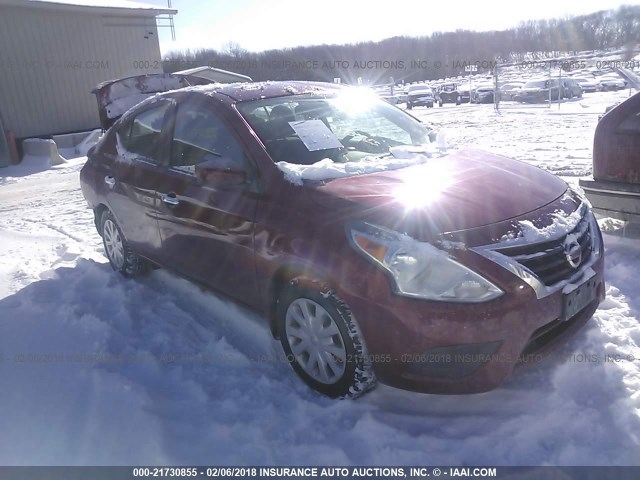 3N1CN7AP0FL913973 - 2015 NISSAN VERSA S/S PLUS/SV/SL RED photo 1