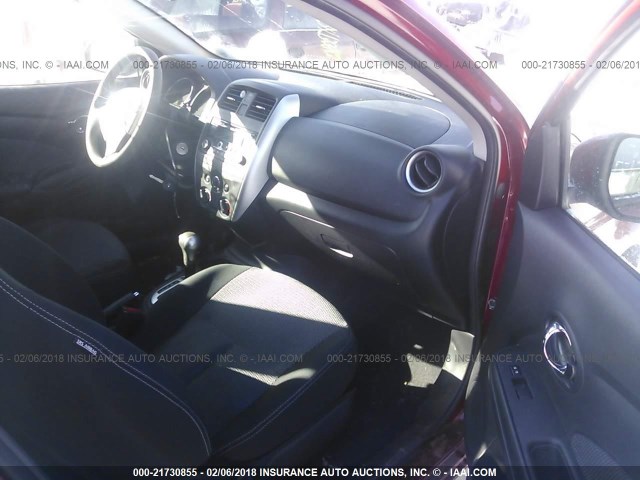 3N1CN7AP0FL913973 - 2015 NISSAN VERSA S/S PLUS/SV/SL RED photo 5